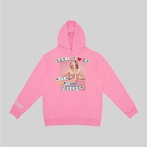 Marc Jacobs Pink \ Miley Cyrus Graphic Hoodie - “Don’t F*ck With My Freedom”